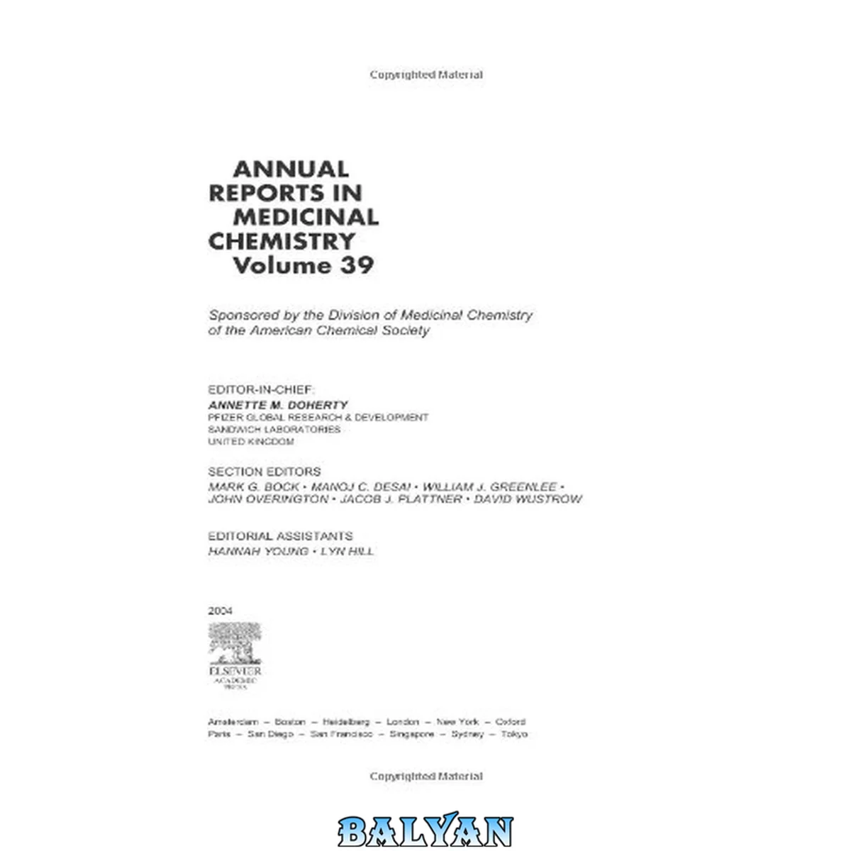 جلد کتاب Annual Reports in Medicinal Chemistry, Volume 39 (Annual Reports in Medicinal Chemistry)