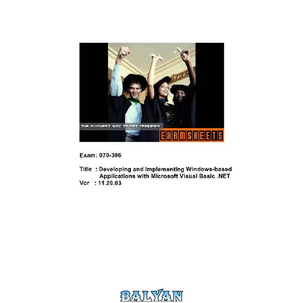 Developing and Implementing Windows-based Applications with Microsoft Visual Basic.NET (ver. 11.20.03)