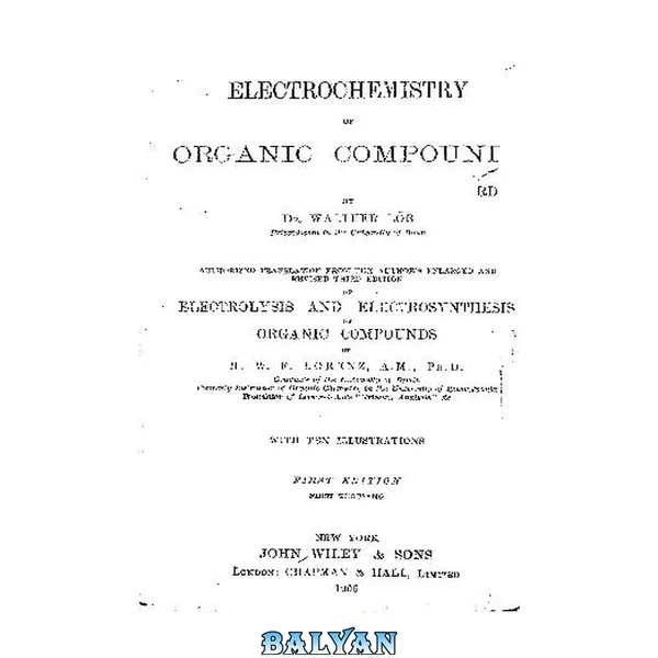 Electrochemistry of Organic Compounds