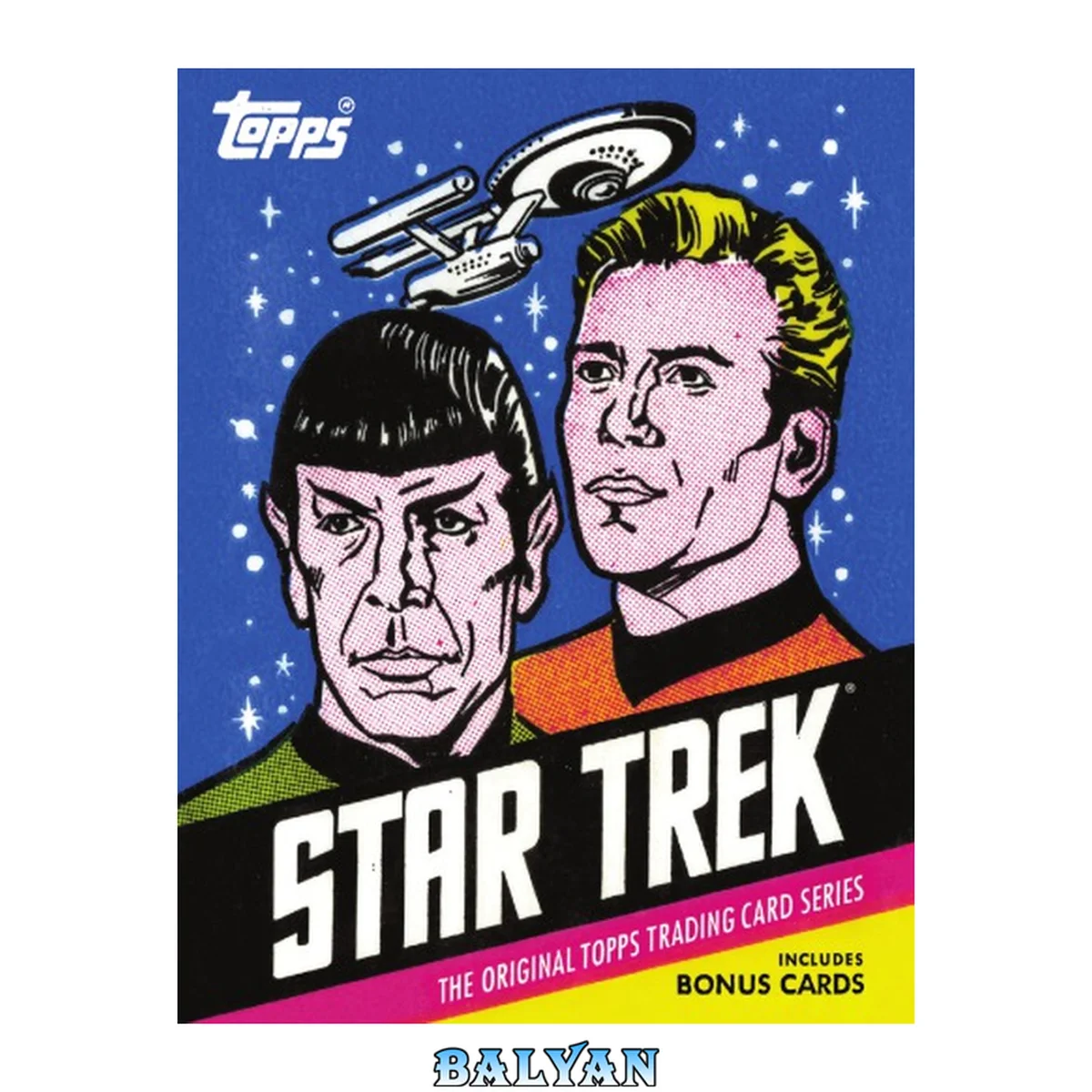 جلد کتاب Star Trek : the original Topps trading card series
