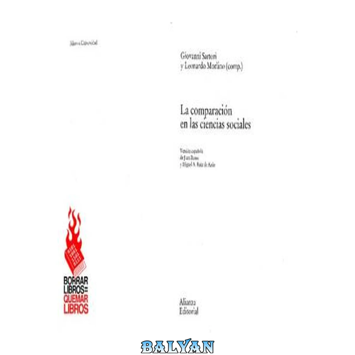 جلد کتاب La comparación en las ciencias sociales