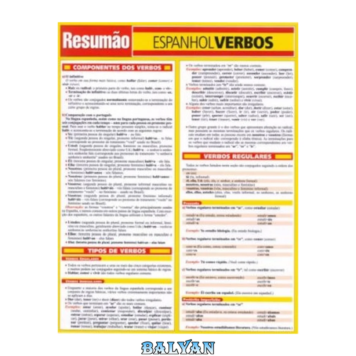 جلد کتاب Resumão: Espanhol Verbos
