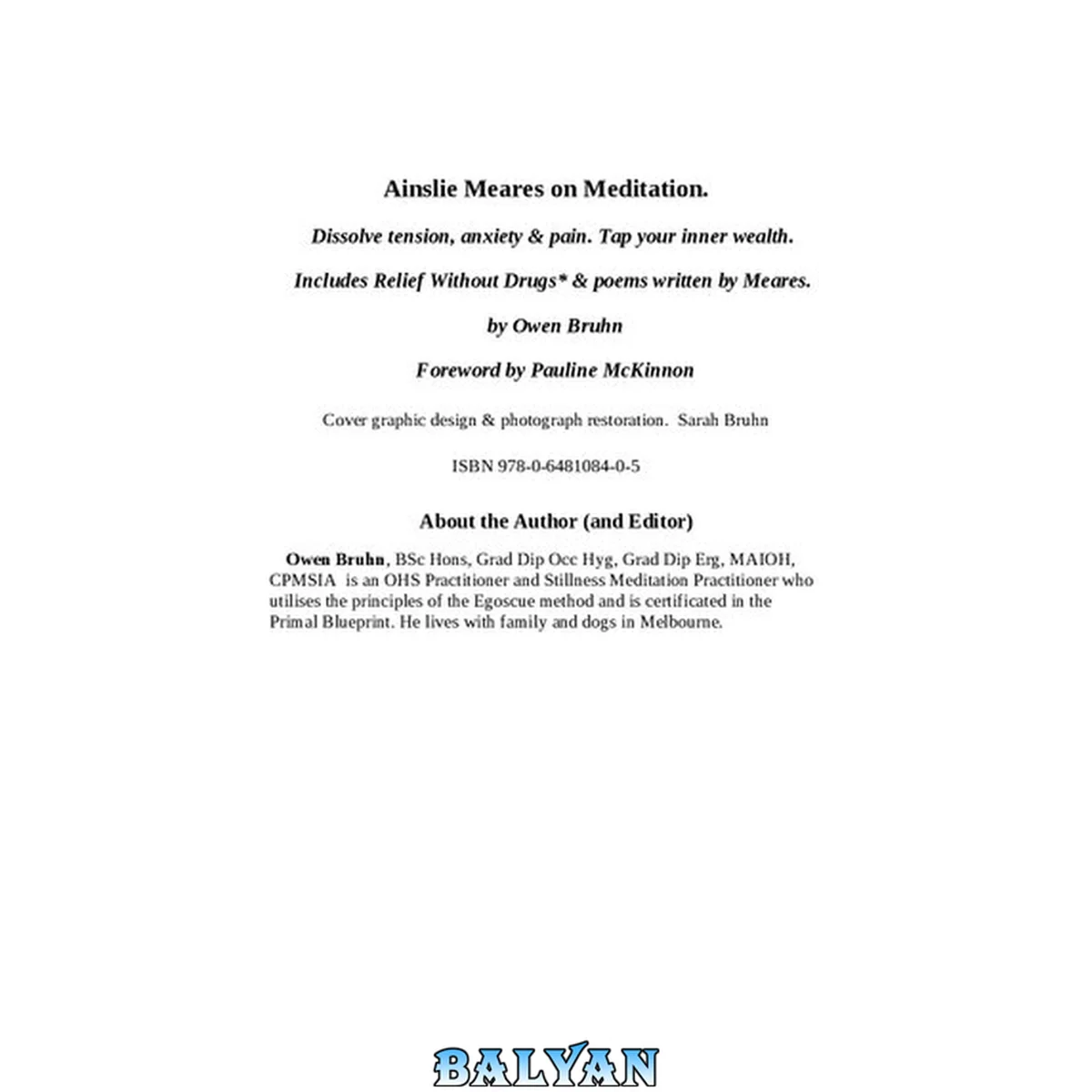 جلد کتاب Relief Without Drugs: How You Can Overcome Tension, Anxiety and Pain by Ainslie Meares