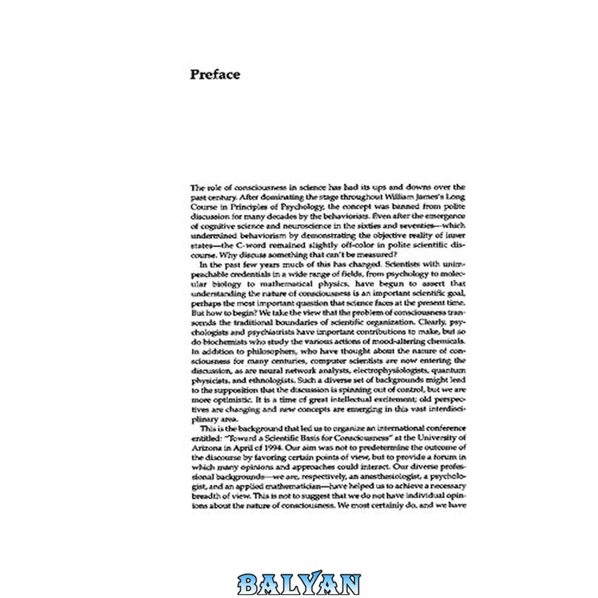 جلد کتاب Toward a Science of Consciousness: The First Tucson Discussions and Debates (Complex Adaptive Systems)