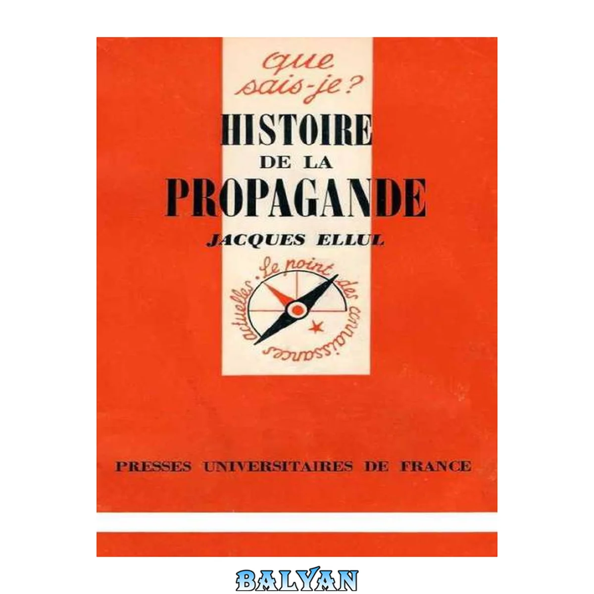 جلد کتاب Histoire de la propagande