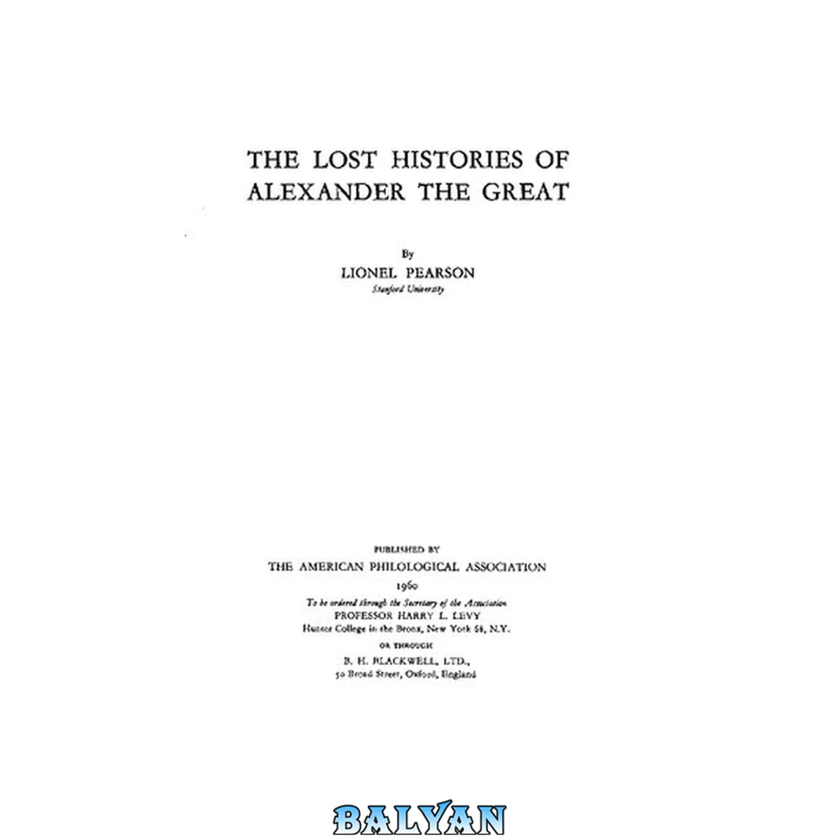 جلد کتاب The Lost Histories of Alexander the Great