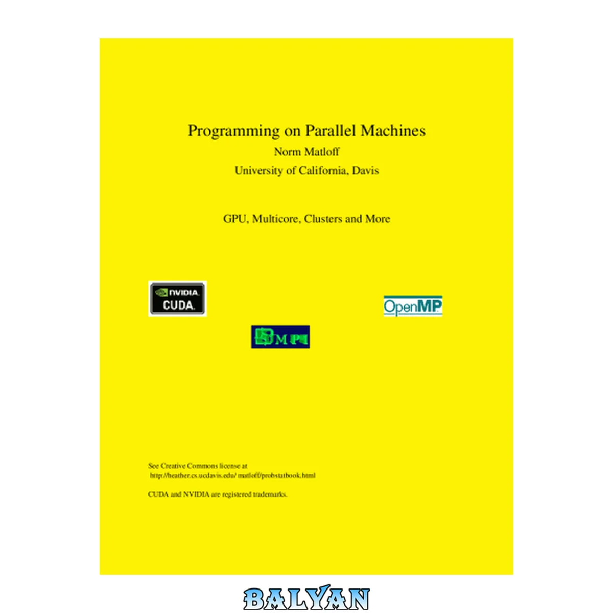 جلد کتاب Programming on Parallel Machines: GPU, Multicore, Clusters and More