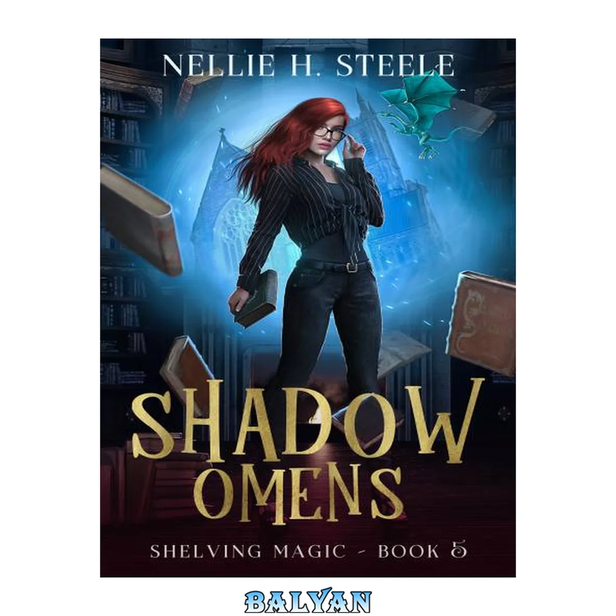جلد کتاب Shadow Omens: A Magical Library Urban Fantasy Novel (Shelving Magic Book 5)