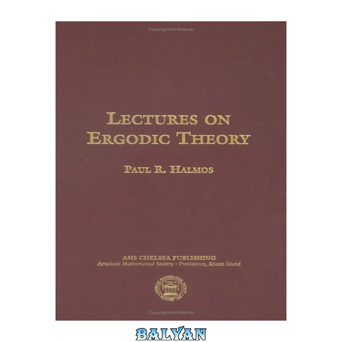 جلد کتاب Lectures On Ergodic Theory (ams Chelsea Publishing)