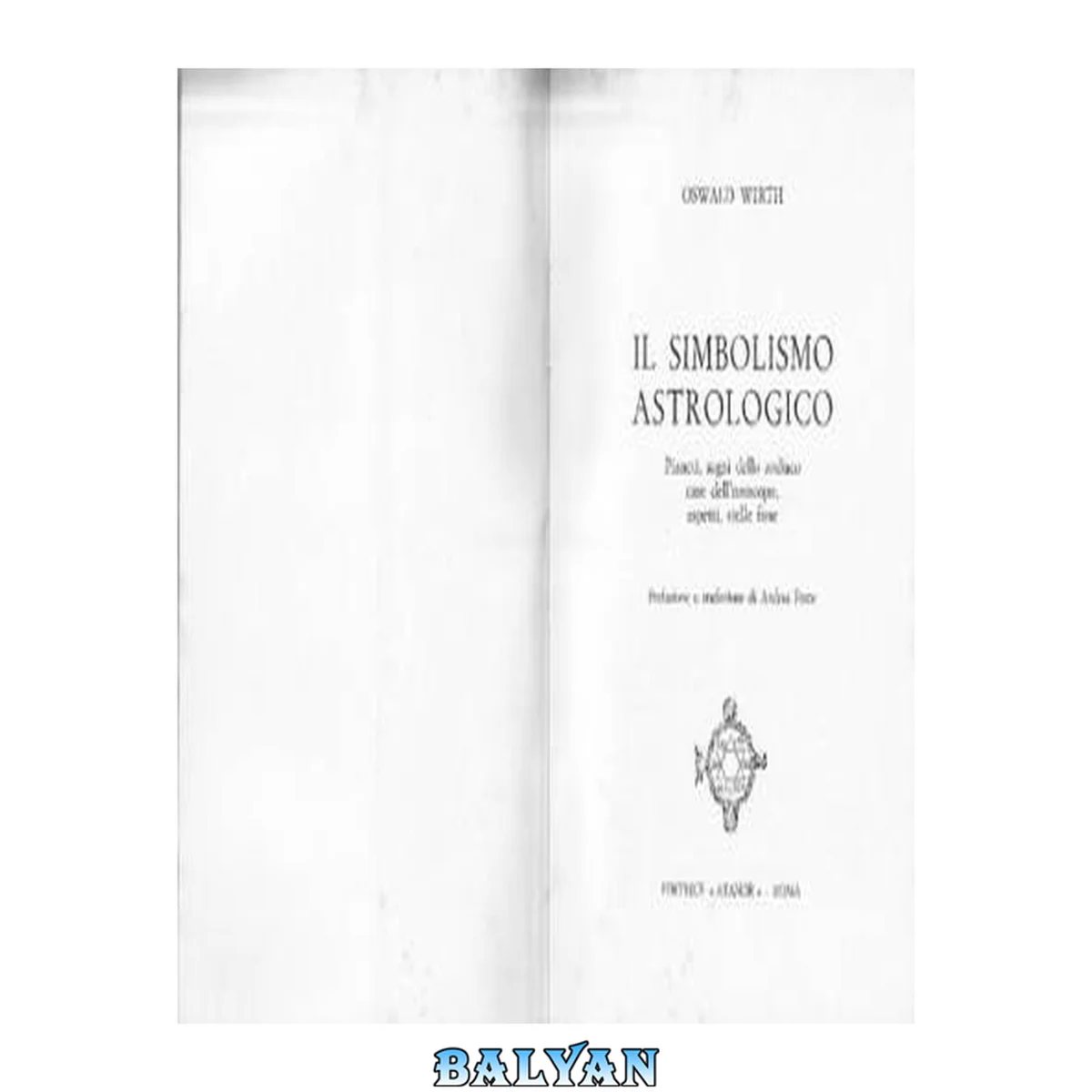 جلد کتاب Il simbolismo astrologico