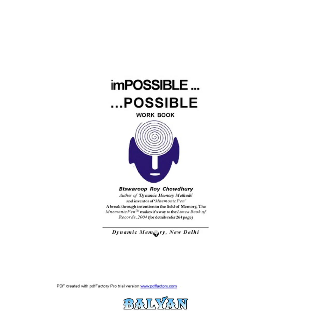 جلد کتاب impossible possible by Biswaroop Roy Chowdhury