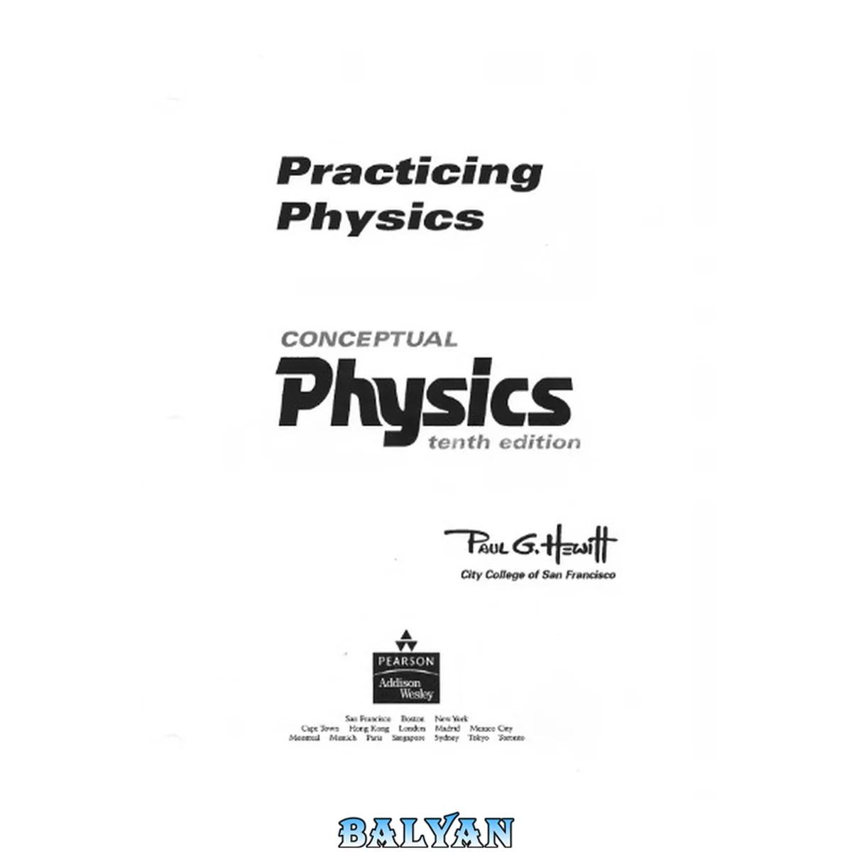 جلد کتاب Practicing Physics for Conceptual Physics