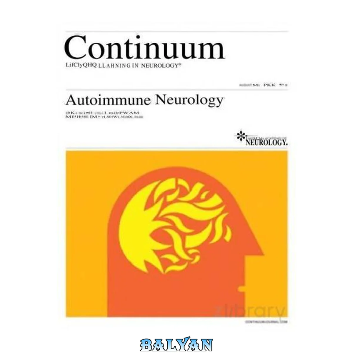 جلد کتاب CONTINUUM Lifelong Learning in Neurology. American Academy of Neurology Vol 304_Autoimmune Neurology 2024.pdf