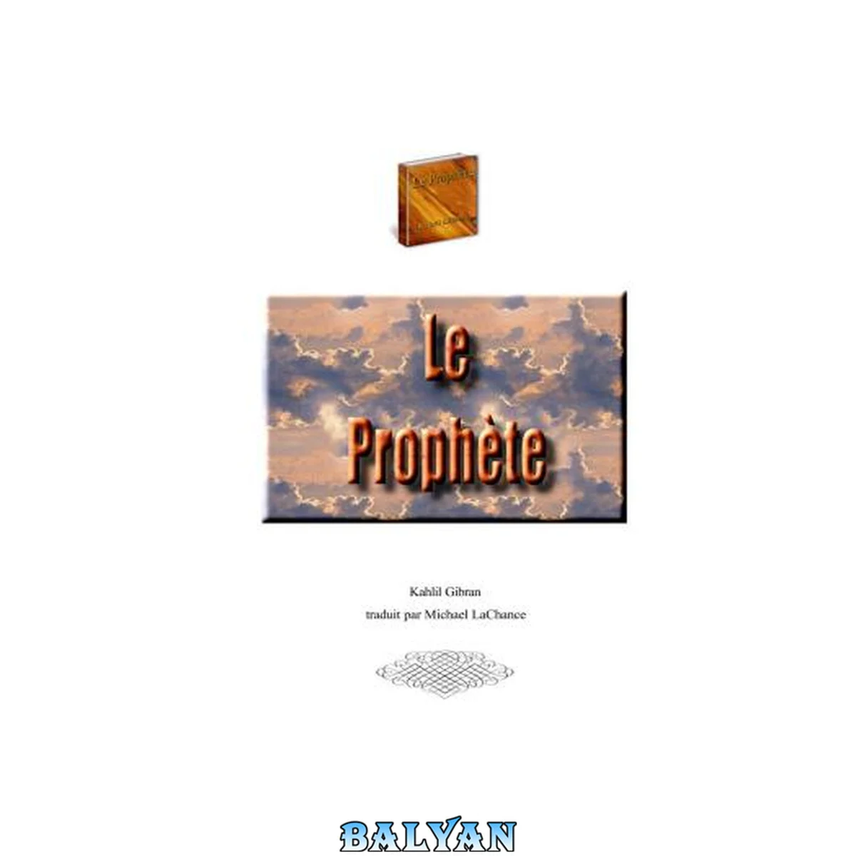 جلد کتاب Le Prophète