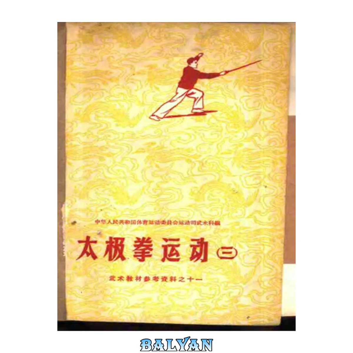 جلد کتاب 武术教材参考资料之十-太极拳运动(三)-中华人民共和国体育运动委. Тайцзицюань - меч