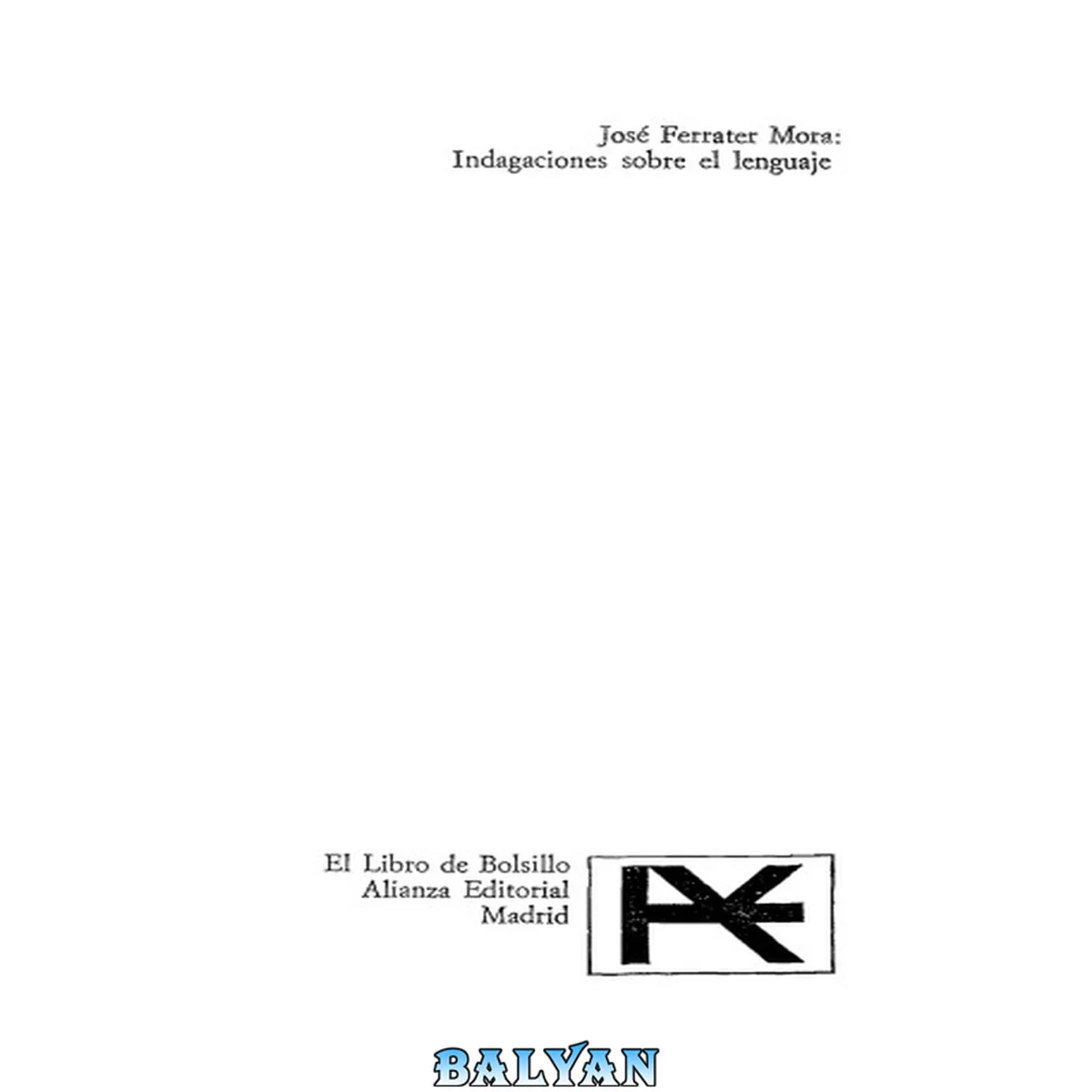 جلد کتاب Indagaciones sobre el lenguaje