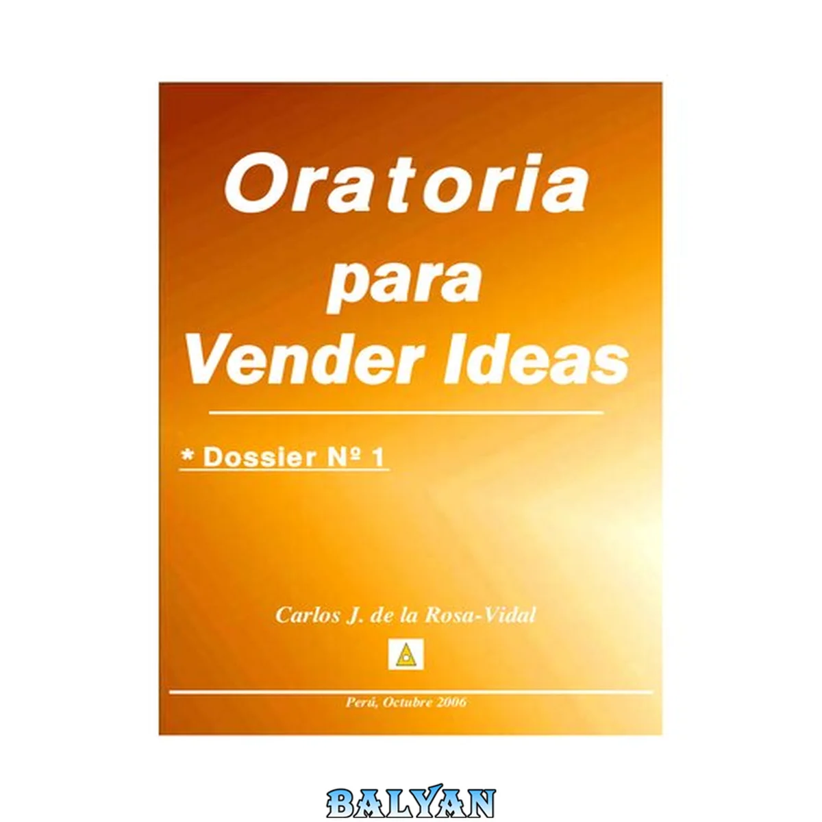 جلد کتاب Oratoria para Vender Ideas