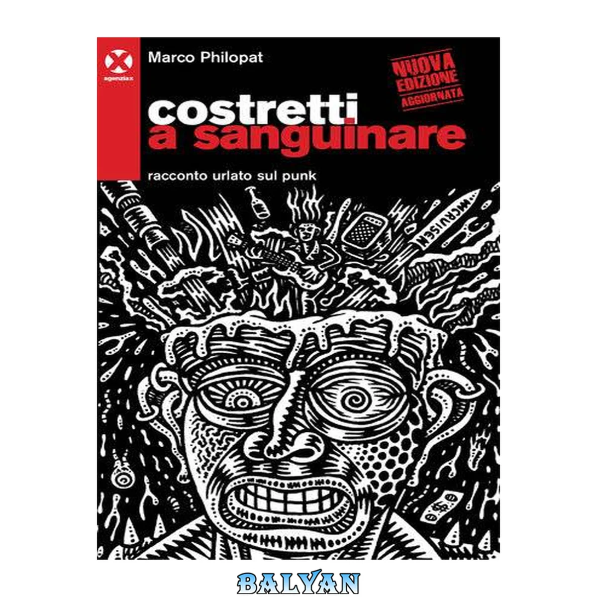 جلد کتاب Costretti a sanguinare. Racconto urlato sul punk