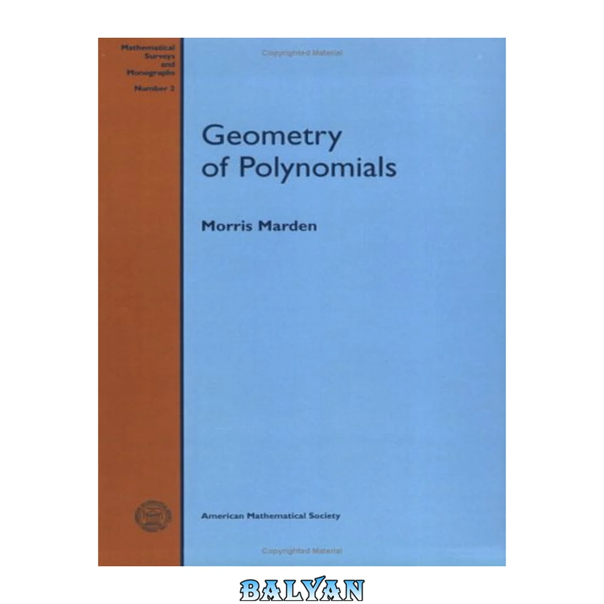 جلد کتاب Geometry of Polynomials