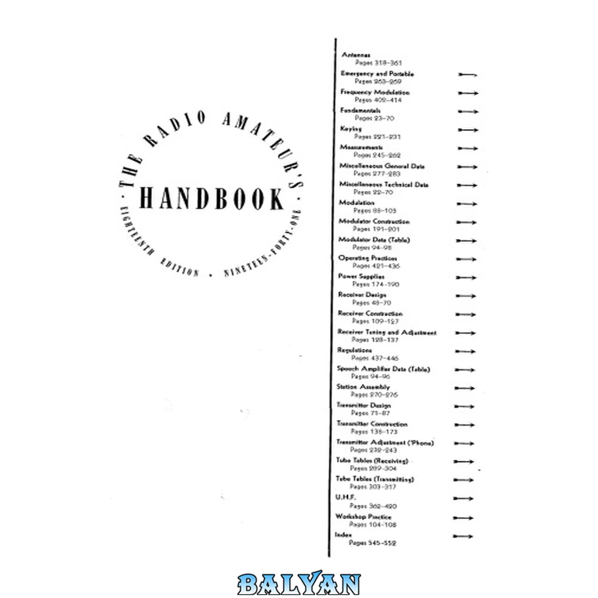 جلد کتاب The Radio Amateur’s Handbook