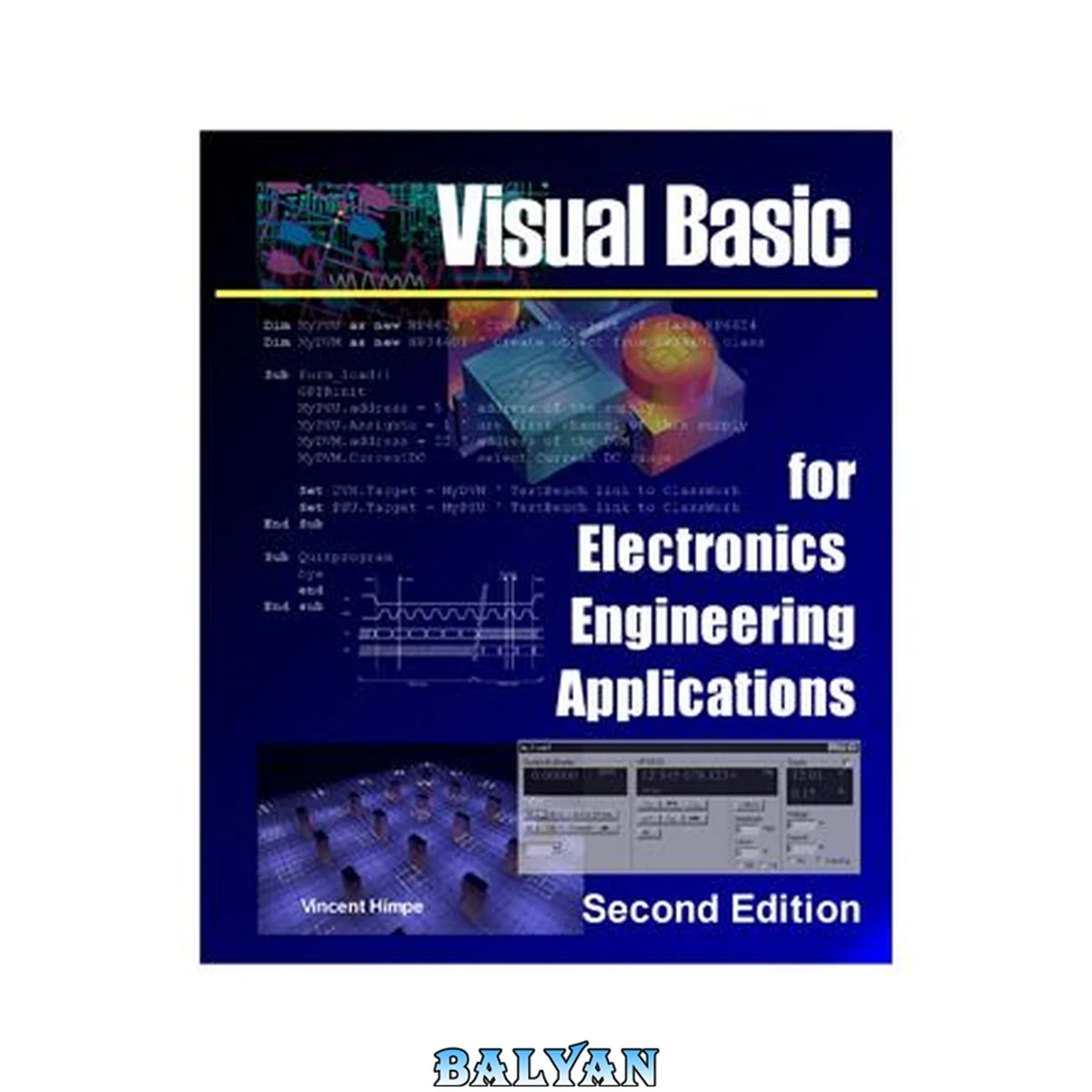 جلد کتاب Visual Basic 6 for electronics application