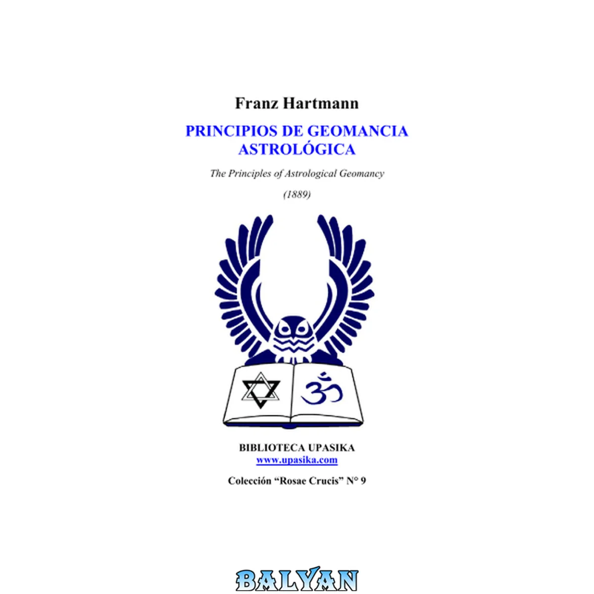 جلد کتاب Principios De Geomancia Astrologica