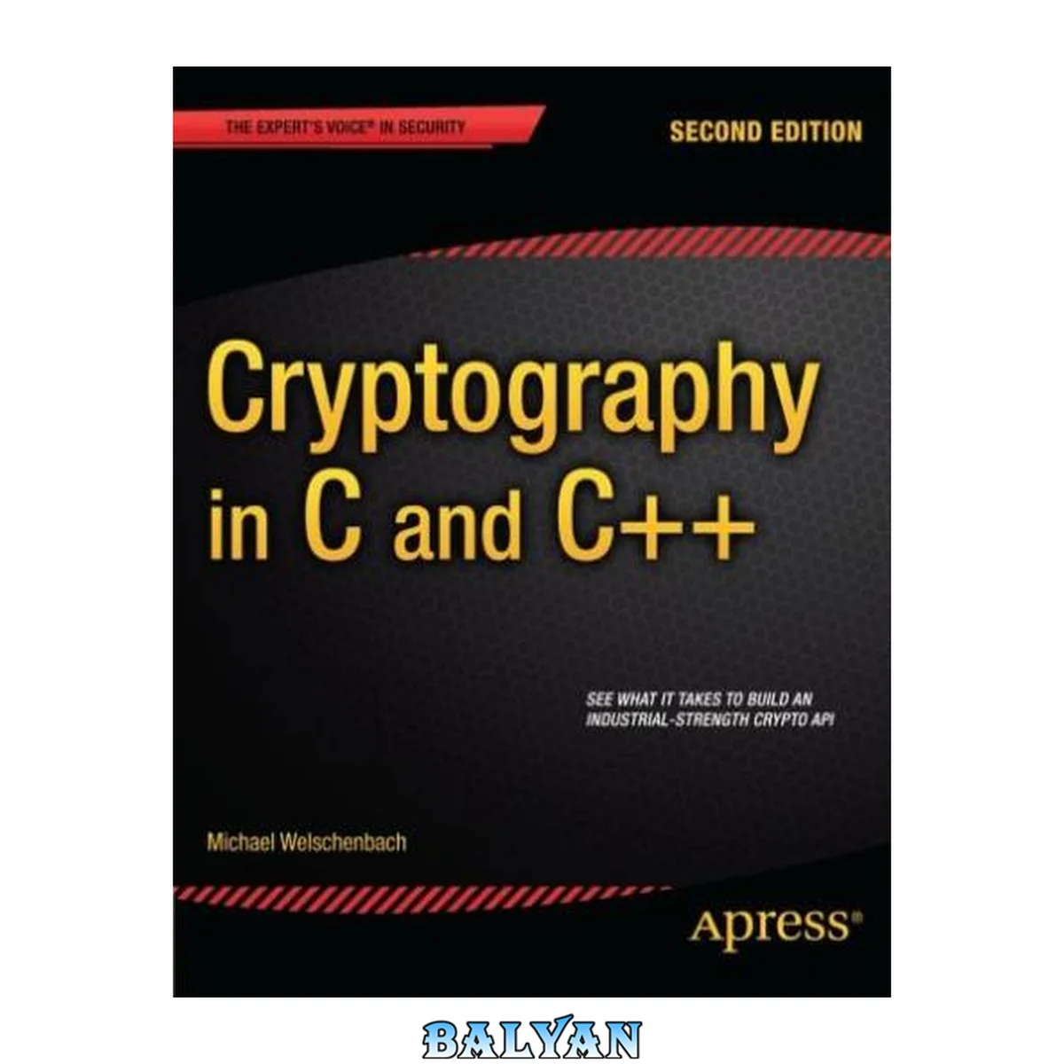 جلد کتاب Cryptography in C and C++, second edition