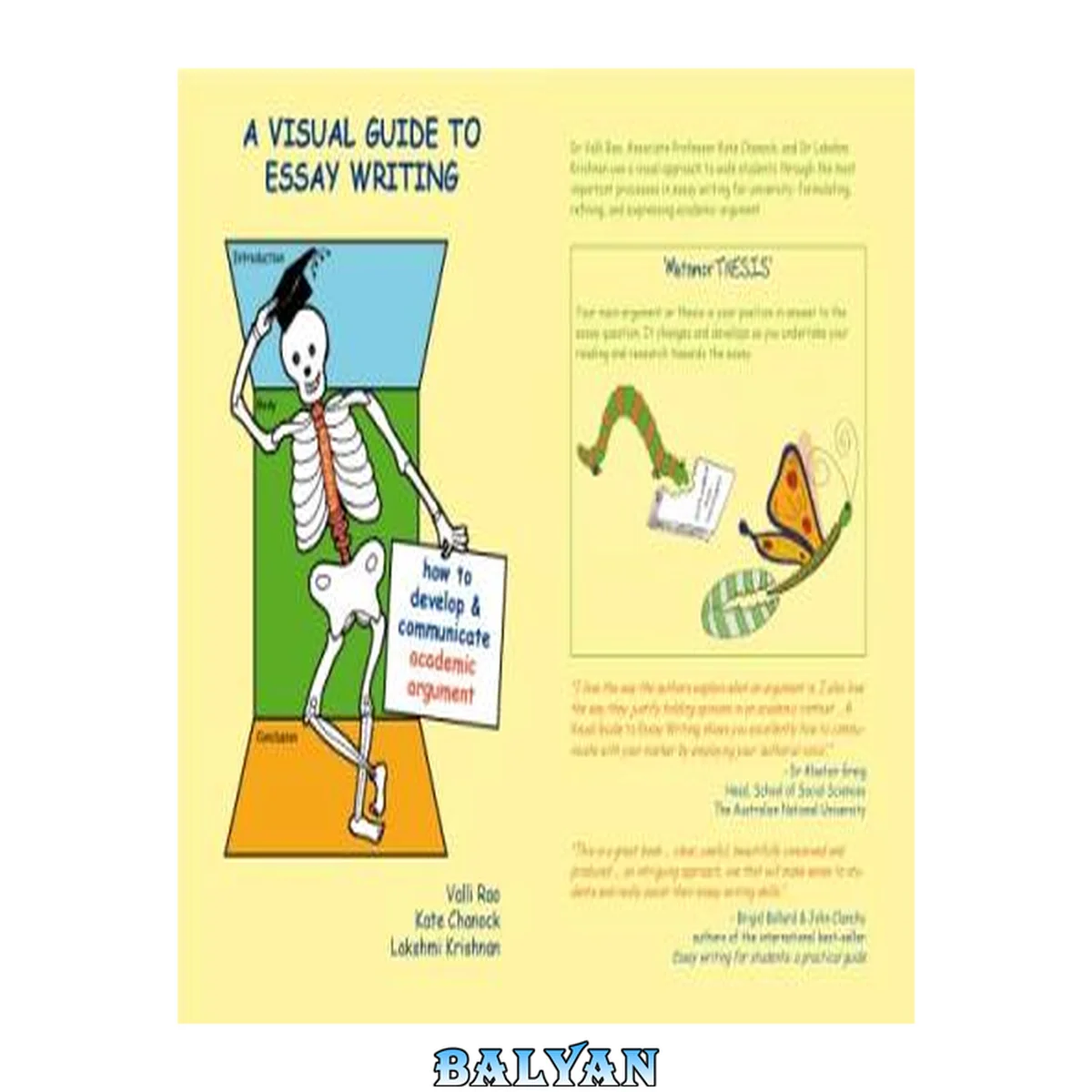 جلد کتاب A visual guide to essay writing : how to develop and communicate academic argument