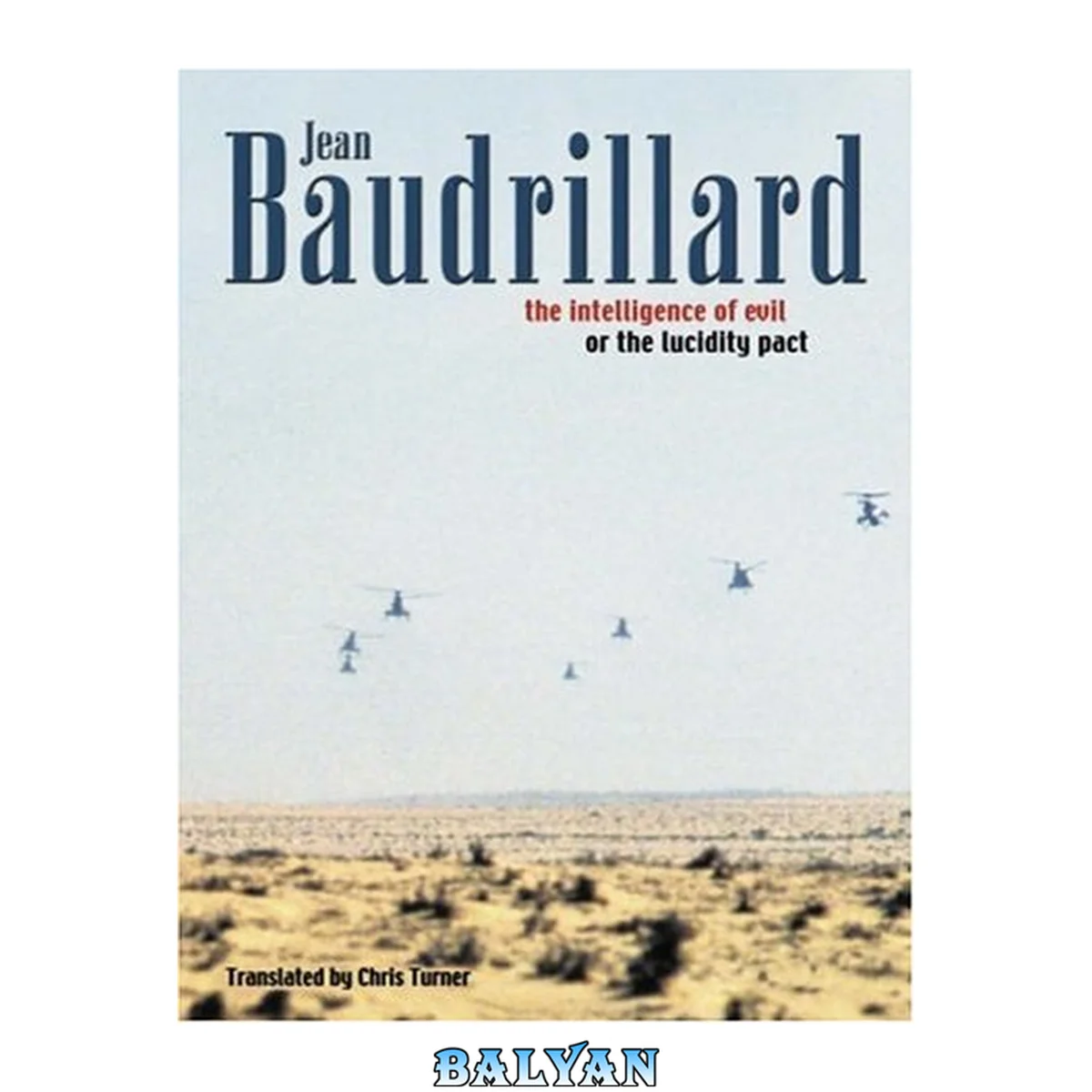 جلد کتاب The Intelligence of Evil or the Lucidity Pact (Talking Images)