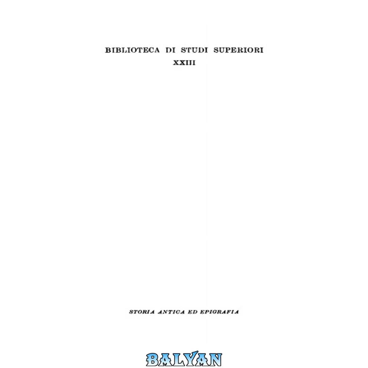 جلد کتاب Inscriptiones Latinae Liberae Rei Publicae, I-II