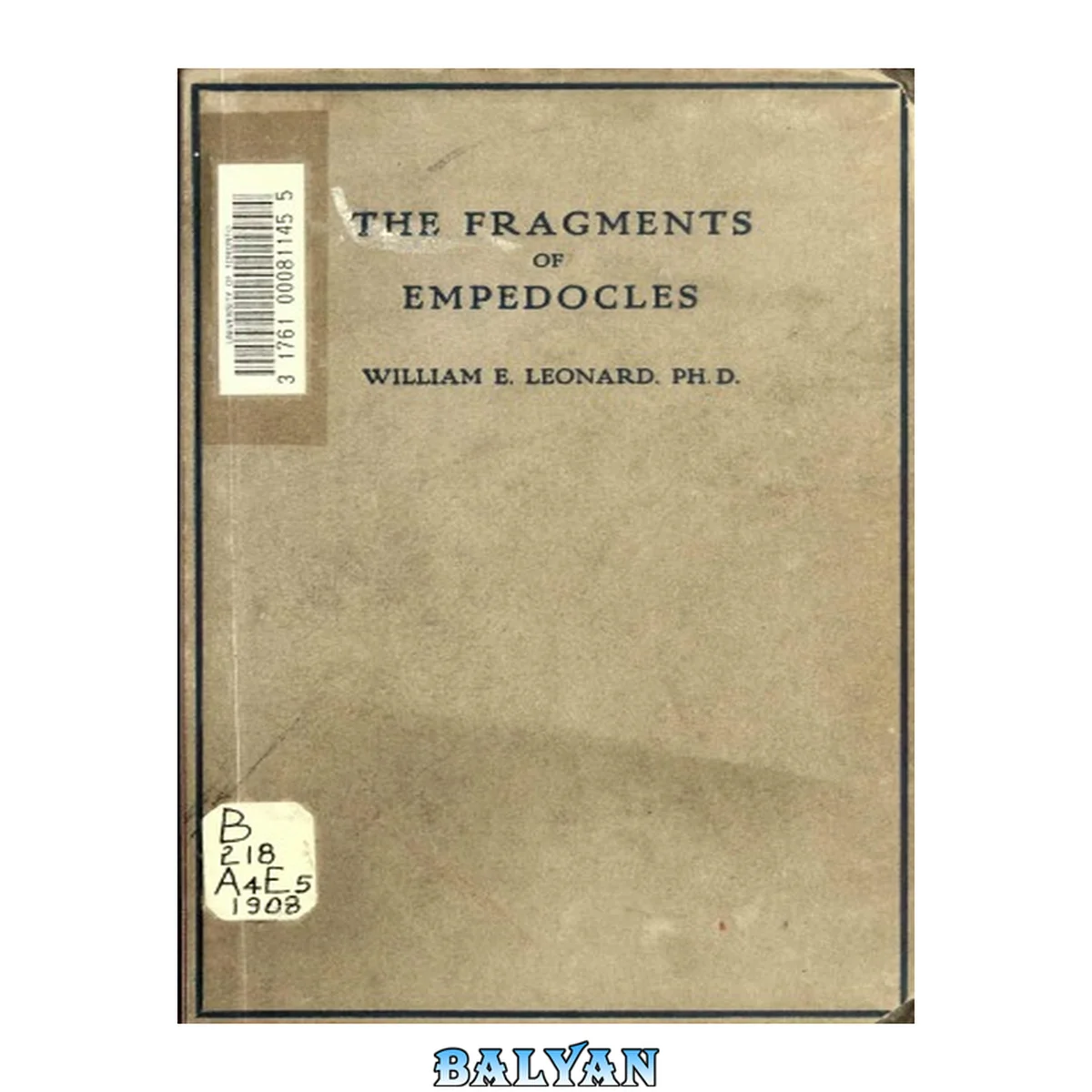 جلد کتاب Fragments