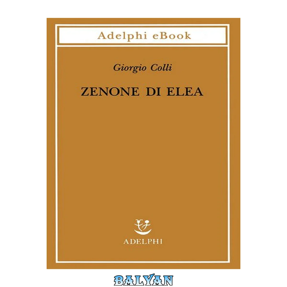 جلد کتاب Zenone di Elea : Lezioni 1964-1965