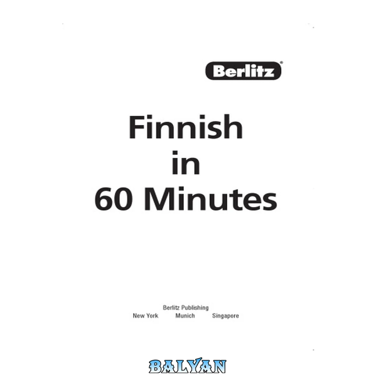 جلد کتاب Finnish In 60 Minutes