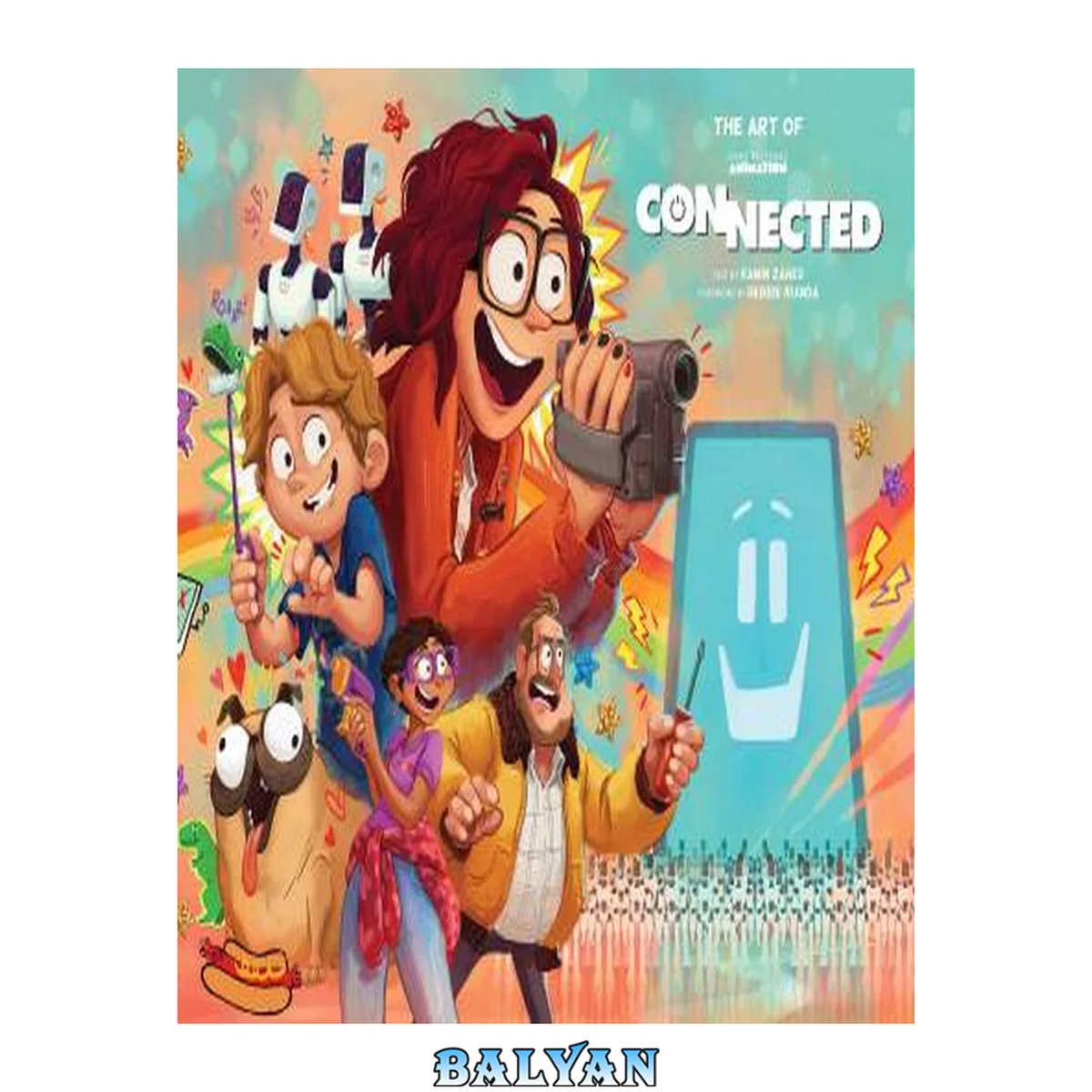 جلد کتاب The art of Sony Pictures Animation The Mitchells vs the machines