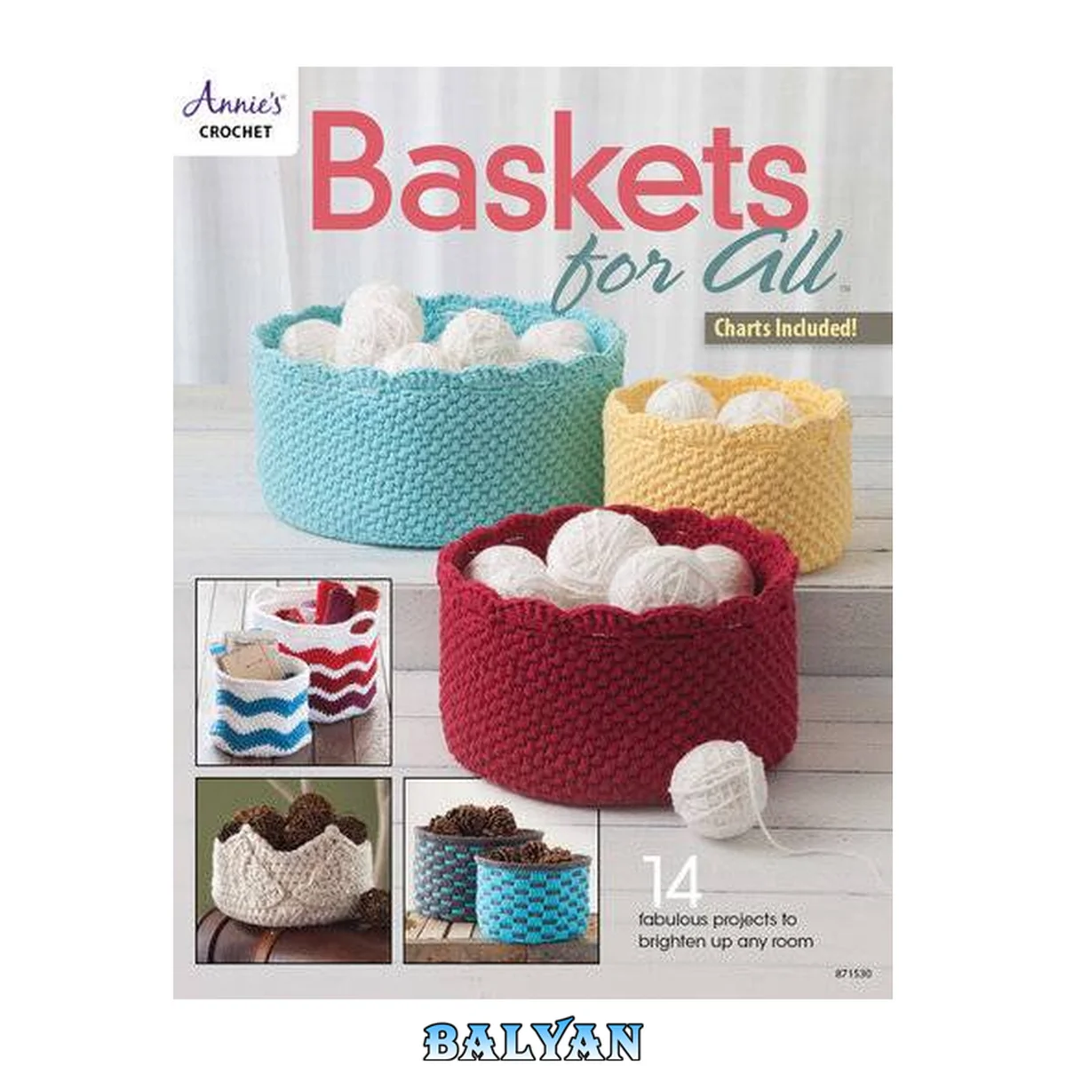 جلد کتاب Baskets for all : 14 fabulous projects to brighten up any room