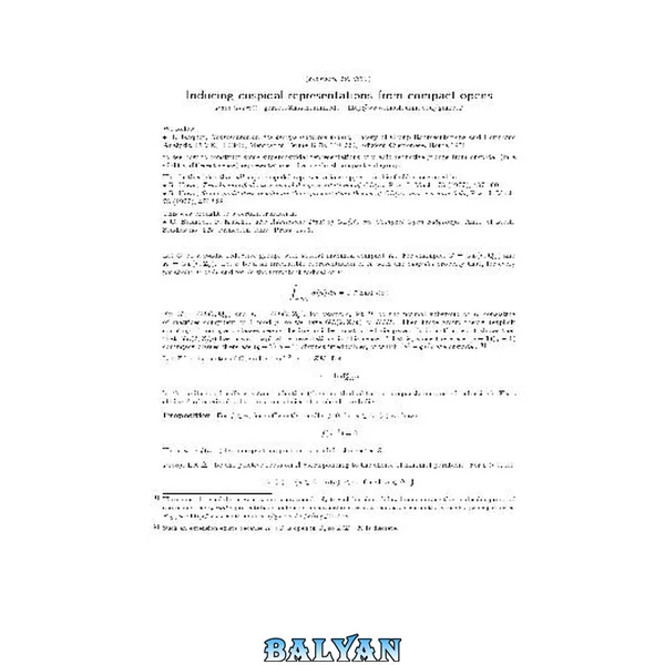 Inducing cuspidal representations from compact opens