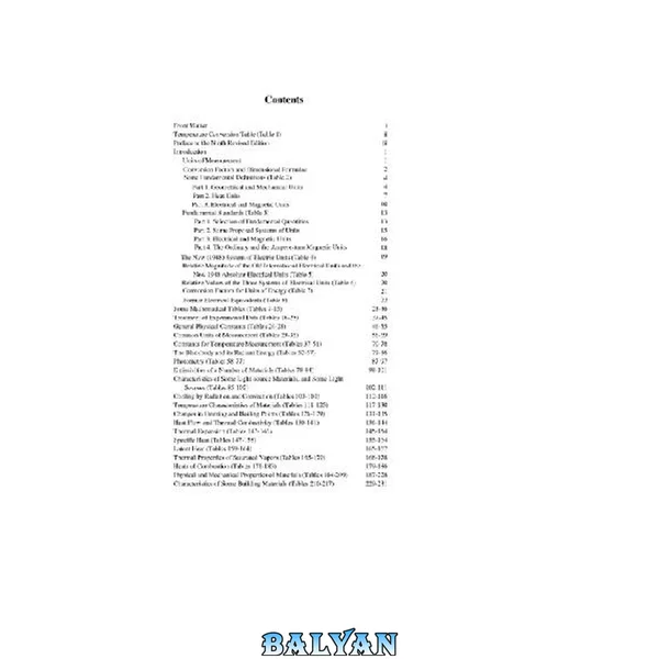 Smithsonian physical tables(toc)