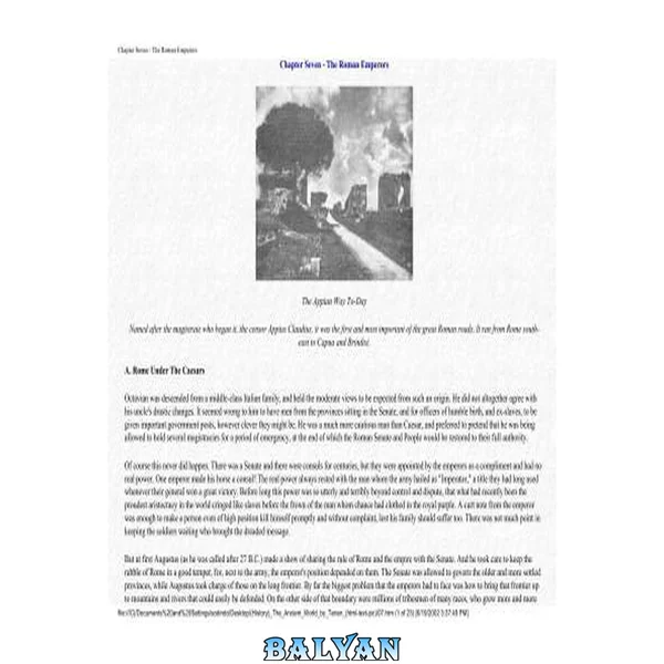 The Ancient World (7 of 7) Chapter Seven - The Roman Emperors