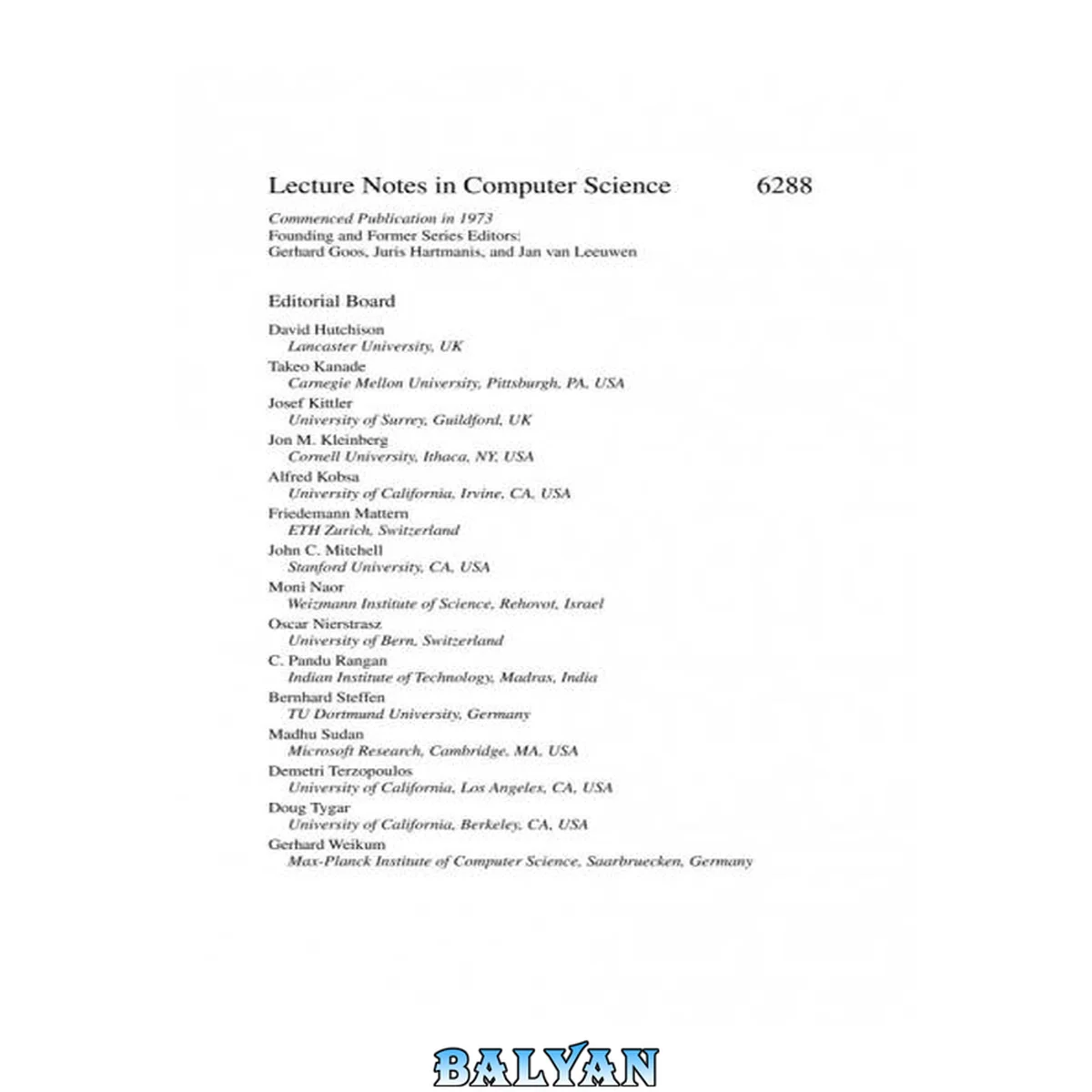 جلد کتاب Ad-hoc, mobile and wireless networks : 9th international conference, ADHOC-NOW 2010, Edmonton, AB, Canada, August 20-22, 2010 : proceedings
