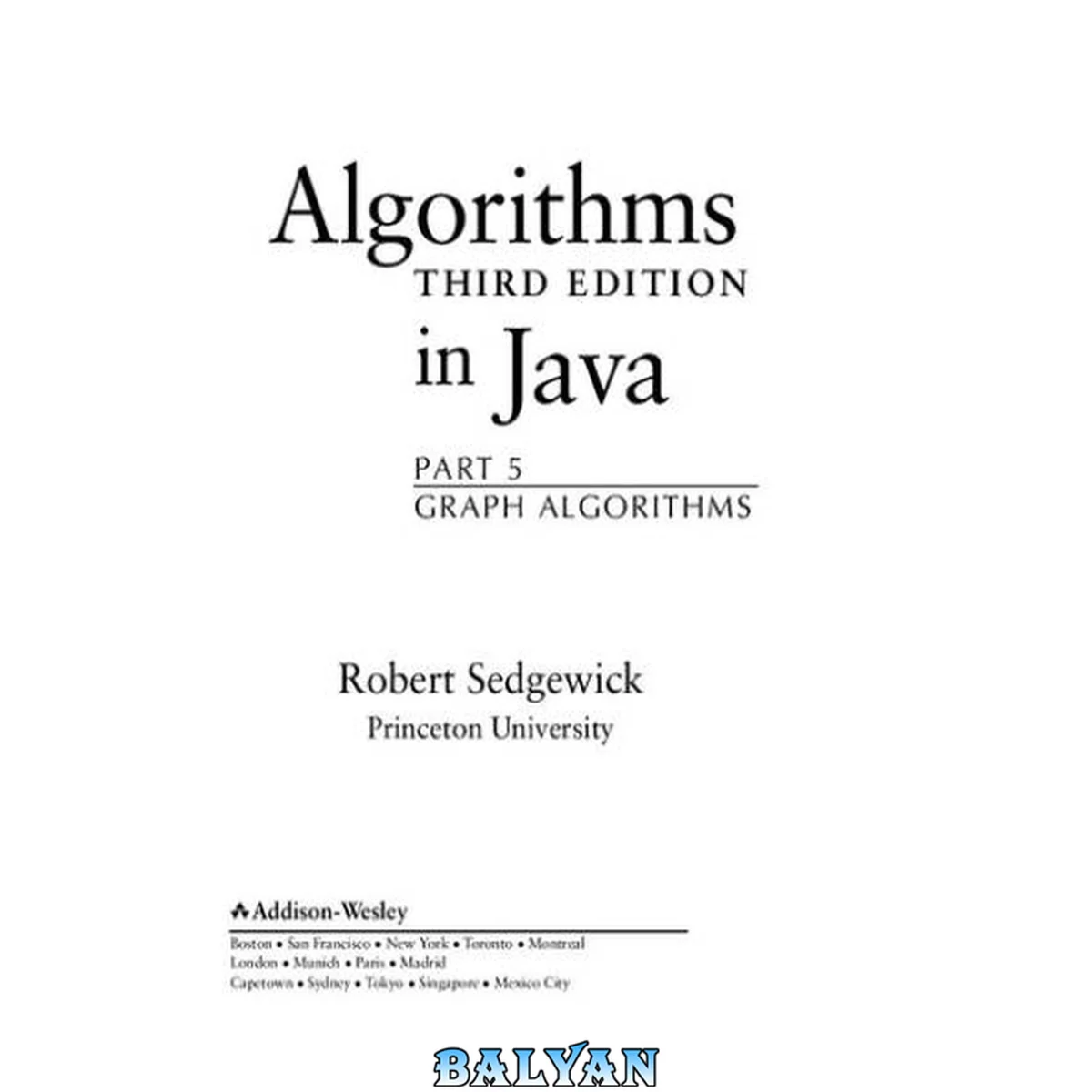 جلد کتاب Algorithms in Java - Part 5, Graph Algorithms 5