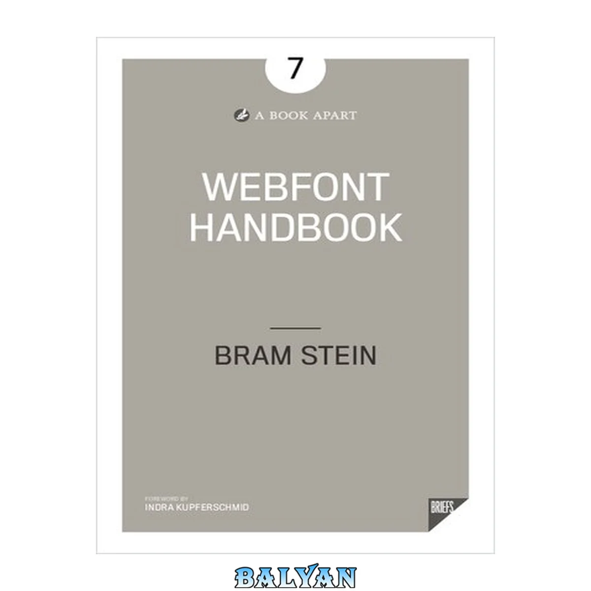 جلد کتاب Webfont handbook