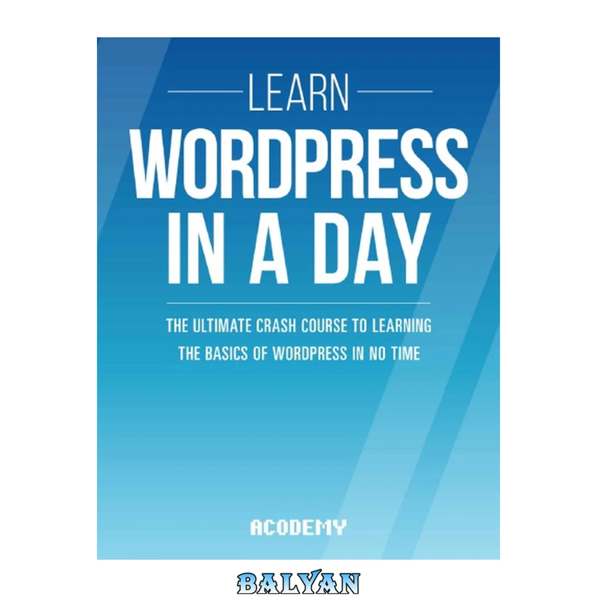 جلد کتاب Learn Wordpress In A DAY: The Ultimate Crash Course to Learning the Basics of Wordpress In No Time