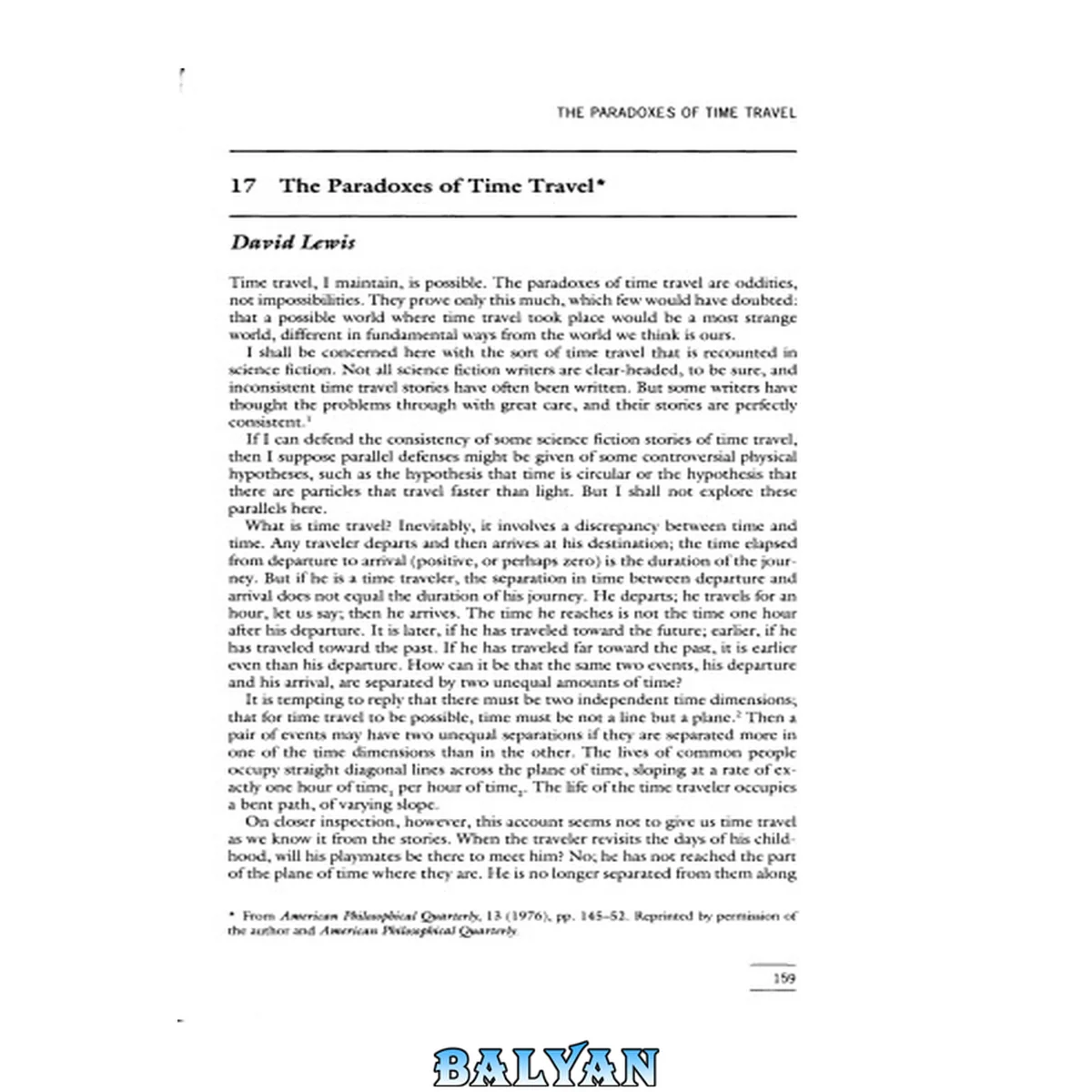جلد کتاب The Paradoxes of Time Travel