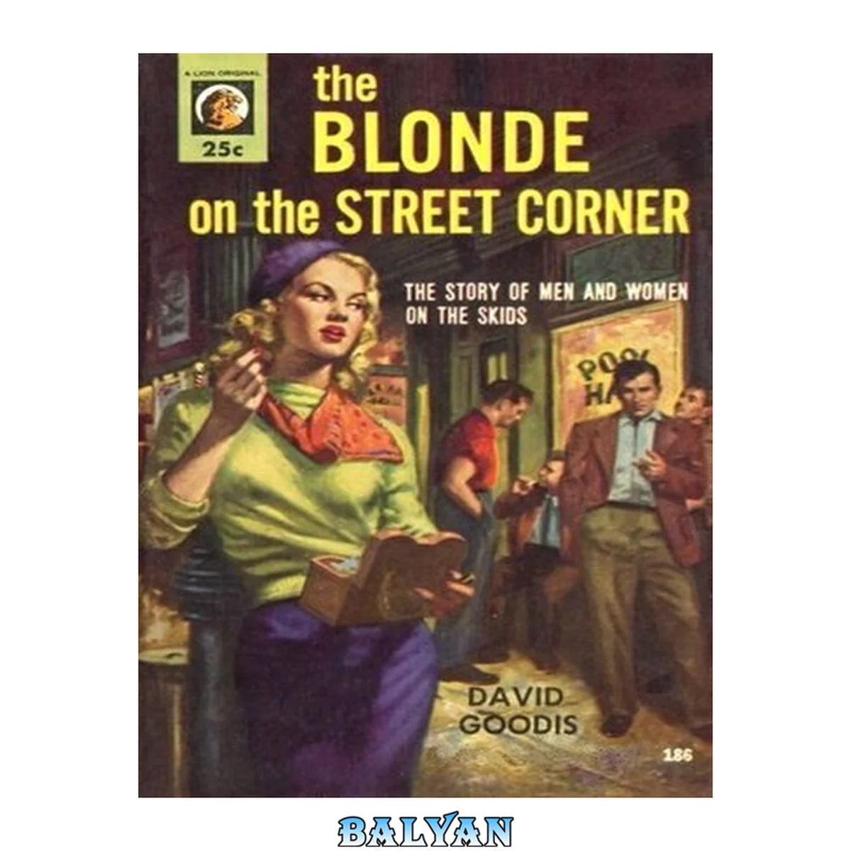 جلد کتاب The Blonde on the Street Corner (1954 noir classic)