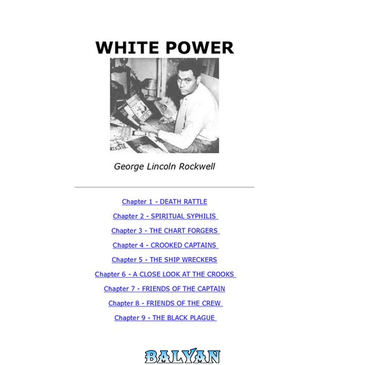 جلد کتاب Rockwell, Lincoln - White Power