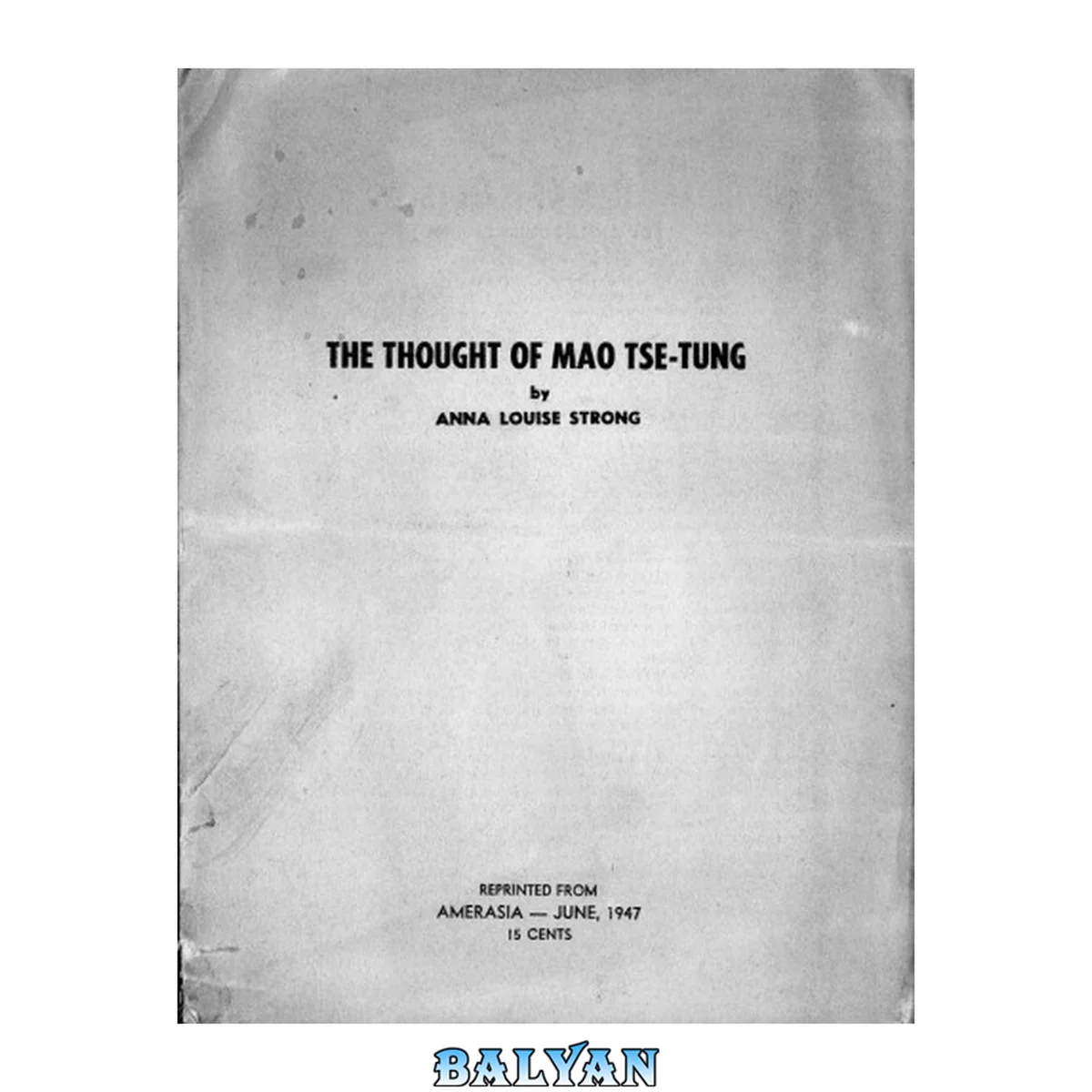 جلد کتاب The Thought of Mao Tse-Tung