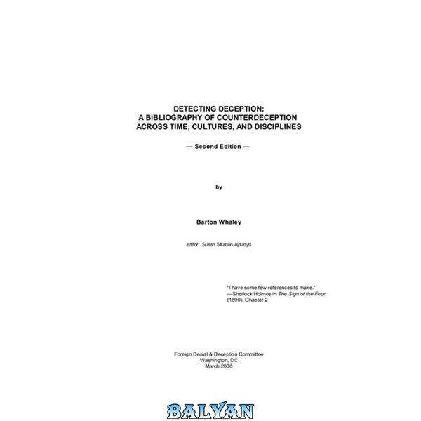 Detecting Deception: A Bibliography of Counterdeception