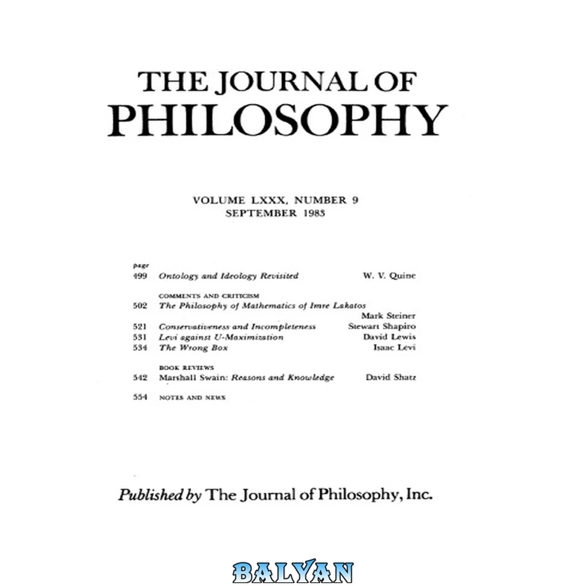 جلد کتاب Ontology And Ideology Revisited