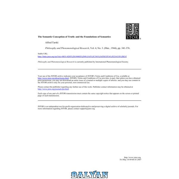 The Semantic Conception of Truth and the Foundations of Semantics