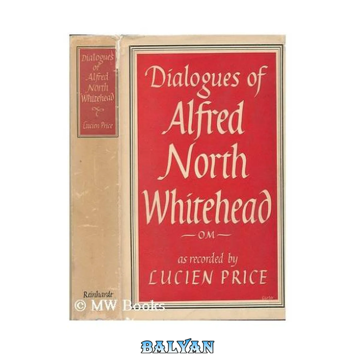 جلد کتاب Dialogues of Alfred North Whitehead